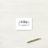 Wifey Est 2022 Bride zum Junggeselinnen-Abschied Post-it Klebezettel (Auf Schreibtisch)