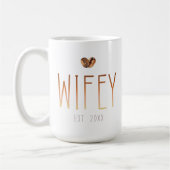 Wifey Est Coffee Mug Love Is Brewing Bridal Gift Kaffeetasse (Links)