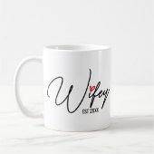 Wifey etabliert Personalisiert Kaffeetasse (Links)