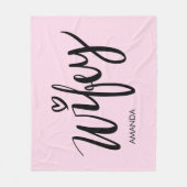 Wifey fleece blanket gift with personalized name (Vorderseite)