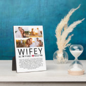 Wifey Foto Collage Dinge, die wir Liebe über Sie L Fotoplatte (Seite)
