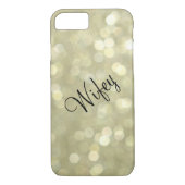 Wifey Funkelnd Gold iPhone 7 Fall Case-Mate iPhone Hülle (Rückseite)