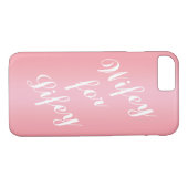 Wifey für Lifey Rose Gold & White iPhone 7 Fall Case-Mate iPhone Hülle (Rückseite (Horizontal))