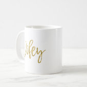Wifey Gold Foil Birthday Coffee Cup Kaffeetasse (Vorderseite Links)