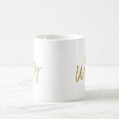 Wifey Gold Foil Birthday Coffee Cup Kaffeetasse (Mittel)