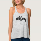 Wifey (grau) tank top (Vorderseite)
