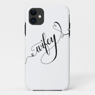 Wifey Hand Writing Lettering Calligraphy Heart Case-Mate iPhone Hülle