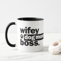 Wifey HundeMama-Chef-lustige Kaffee-Tasse