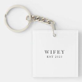 Wifey/Husby Custom Bridge, Verlobte Gift Schlüsselanhänger