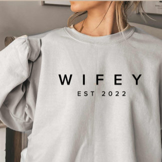 Wifey/Husby Custom Bridge, Verlobte Gift Sweatshirt