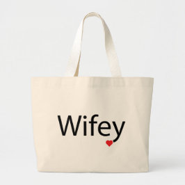 Wifey - Jumbo-Tasche Jumbo Stoffbeutel
