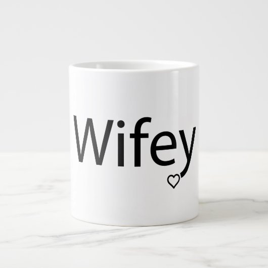 Wifey - Jumbo-Tasse (Vorderseite)