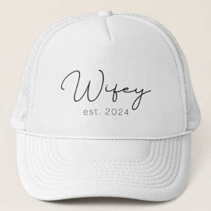 Wifey Just Married Newlywed Truckerkappe