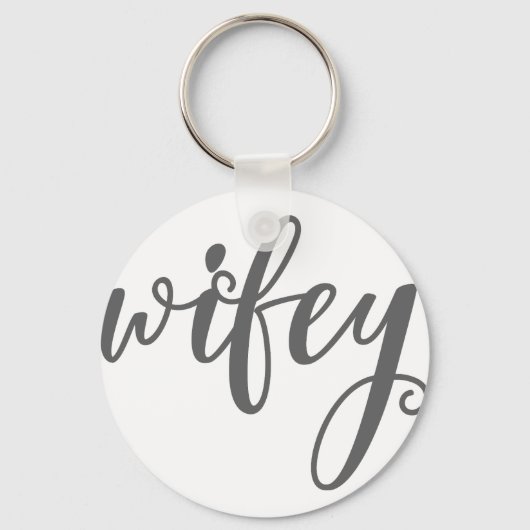 Wifey Keychain Schlüsselanhänger (Vorderseite)