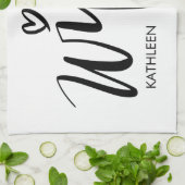 Wifey kitchen towel gift with personalized name geschirrtuch (Gefaltet)