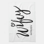 Wifey kitchen towel gift with personalized name geschirrtuch (Vertikal)
