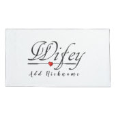 Wifey-Liebe (Ehefrau/Braut) Kissenbezug (Rückseite)