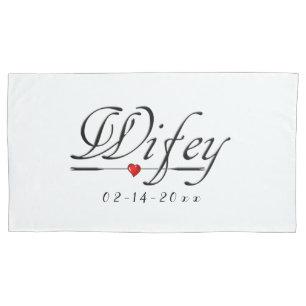 Wifey-Liebe (Ehefrau/Braut) Kissenbezug
