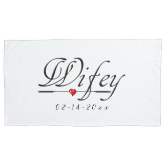 Wifey-Liebe (Ehefrau/Braut) Kissenbezug