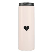 Wifey Liebe Stilvolle Schwarze Pinselschrift Typog Thermosbecher (Rückseite)