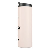 Wifey Liebe Stilvolle Schwarze Pinselschrift Typog Thermosbecher (Nach rechts gedreht)