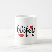 Wifey Matching Couple Kaffeetasse (Mittel)
