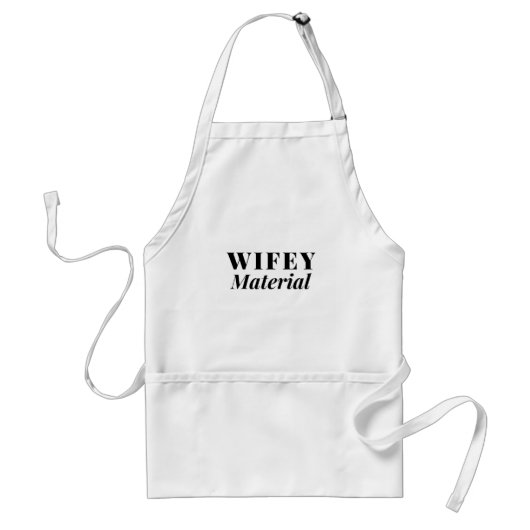 Wifey Material Schürze (Vorne)