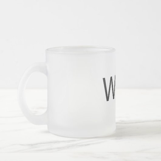 Wifey - Mattierte 10 oz Mattierte Glass-Tasse Mattglastasse (Links)