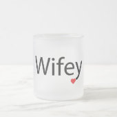 Wifey - Mattierte 10 oz Mattierte Glass-Tasse Mattglastasse (Mittel)