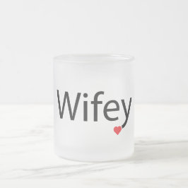 Wifey - Mattierte 10 oz Mattierte Glass-Tasse Mattglastasse