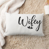 Wifey, minimalist wedding pillow lendenkissen (Decke)