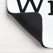 Wifey mit Herzen Mousepad (Ecke)