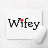 Wifey mit Herzen Mousepad (Mit Mouse)