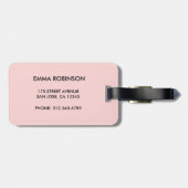 Wifey Newlyred Modern Script Custom Monogram Name Gepäckanhänger (Rückseite horizontal)