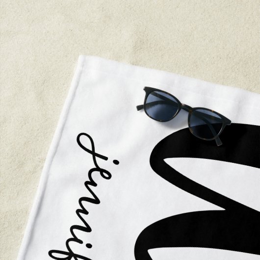 Wifey Newlywed Typografie Design Strandtuch (Beispiel)