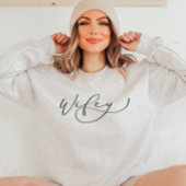 Wifey Niedlich Script Newlywed Sweatshirt