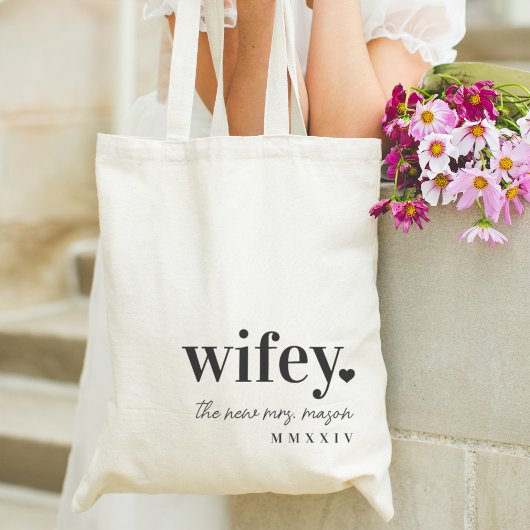 WIFEY | Personalisierte neue Frau Tragetasche