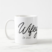 Wifey Personalisierte Verlobung Geschenk für ihre Kaffeetasse (Links)