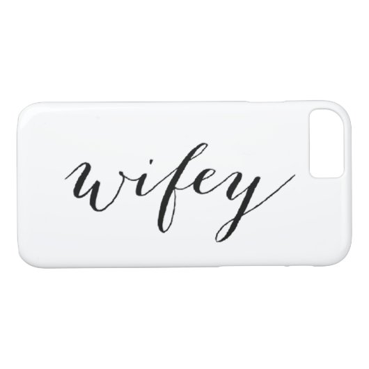 Wifey Phone Case für Brautflitterwochen oder Hochz (Rückseite (Horizontal))