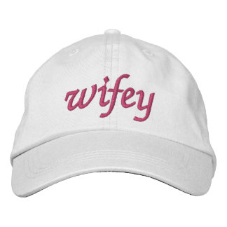 Wifey Pink Novelty Bestickte Baseballkappe