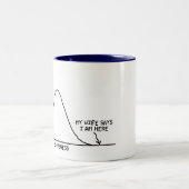 Wifey sagt, dass ich (1/2 eines Sets) - Zweifarbige Tasse (Mittel)