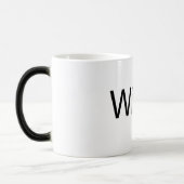 Wifey - Schwarz/Weiß 11 oz Morphing Tasse (Links)