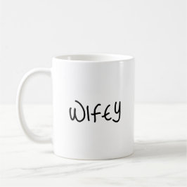 Wifey Script Font Modern Minimalist Kaffeetasse