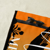 Wifey Script, Name hinzufügen, Tropical, Strandhan Strandtuch (Beispiel)