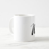WIFEY stilvolle Handmit buchstaben gekennzeichnete Kaffeetasse (Vorderseite Links)