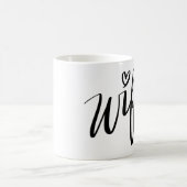 WIFEY stilvolle Handmit buchstaben gekennzeichnete Kaffeetasse (Mittel)
