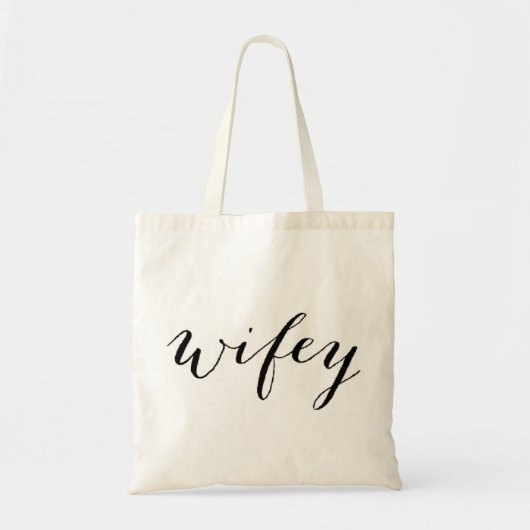Wifey-Tasche für Hochzeitsfeiern Tragetasche (Vorne)