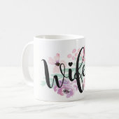 Wifey Tasse, die Brautschalen-Braut Wedding ist, Kaffeetasse (Vorderseite Links)