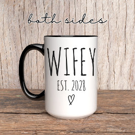 Wifey Tasse - Personalisiertes Hochzeitgeschenk fü