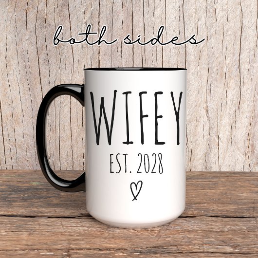 Wifey Tasse - Personalisiertes Hochzeitgeschenk fü